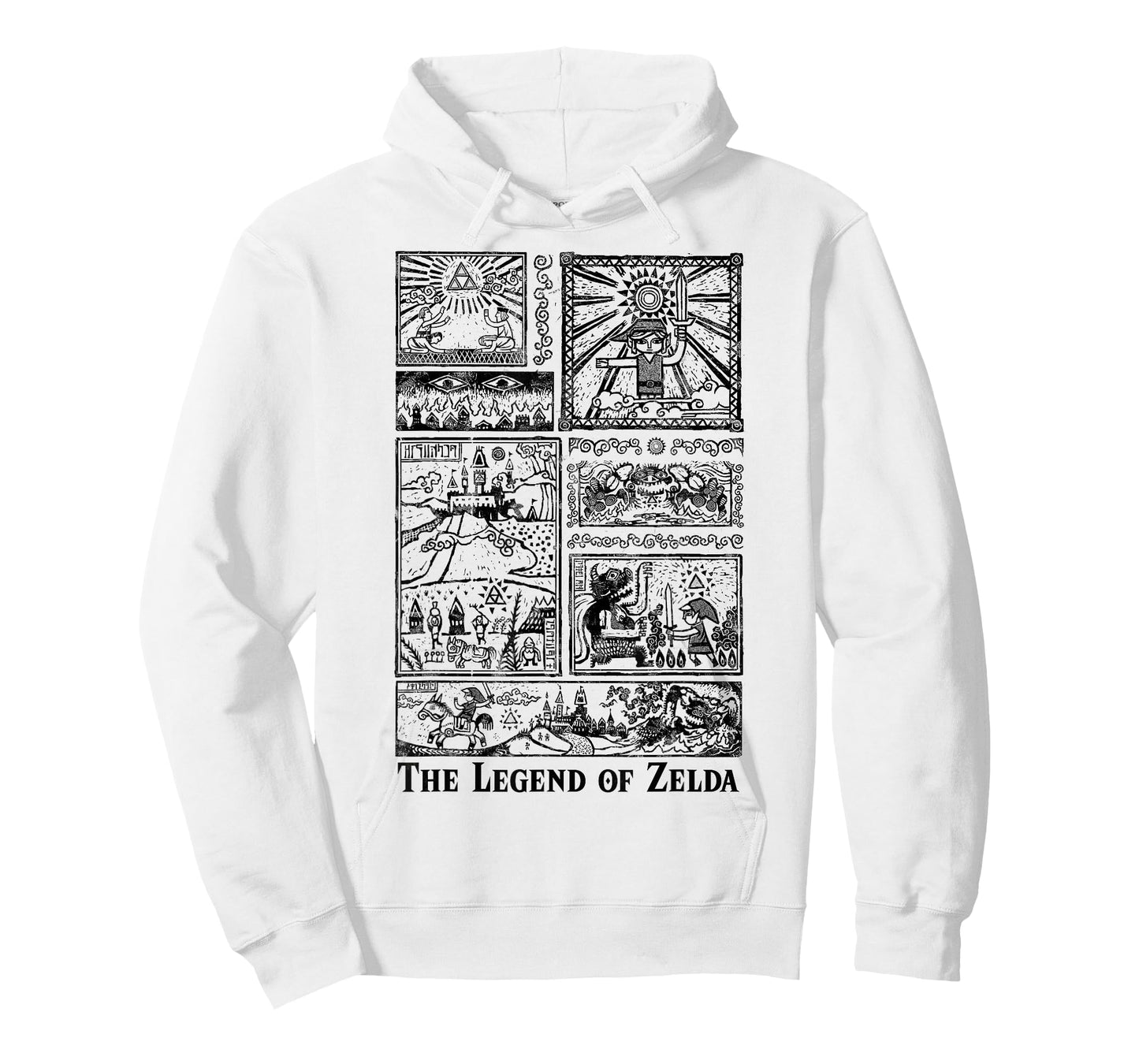 Nintendo Zelda The Legend Lives In Tonal Glyphs T-Shirt