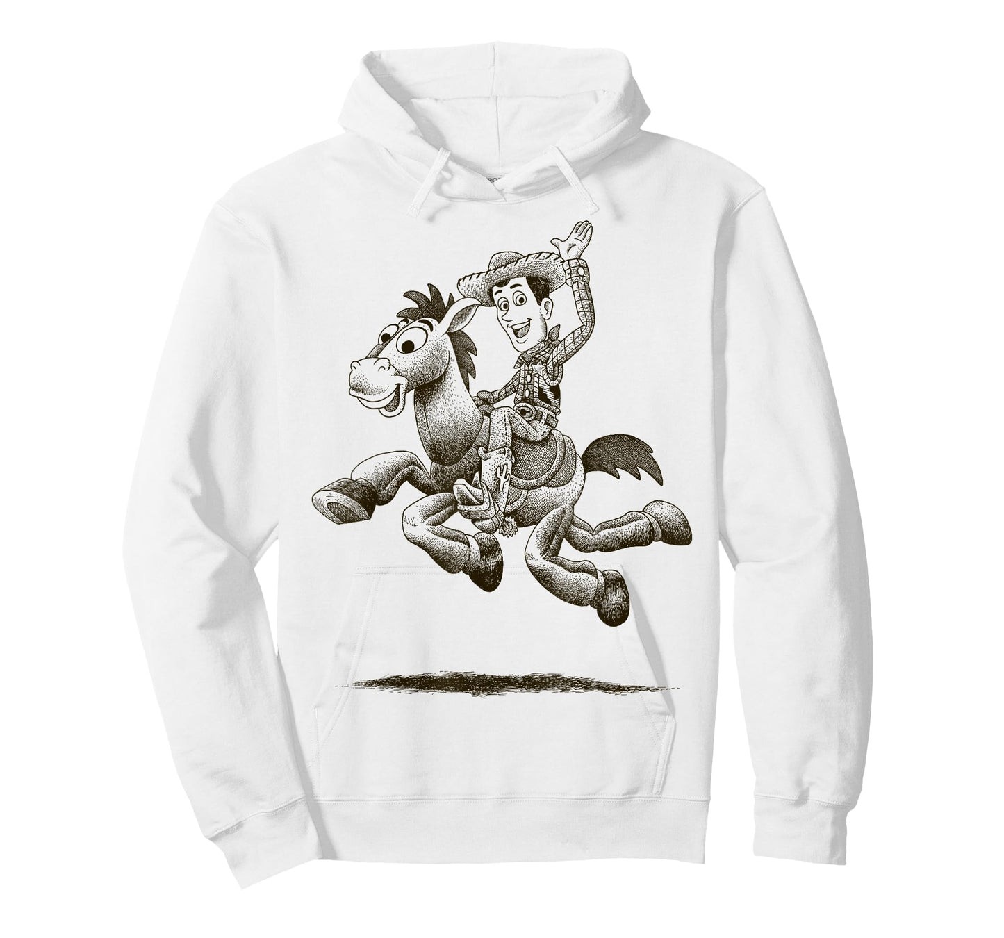 Disney Pixar Toy Story Woody Bullseye Sketch Graphic T-Shirt T-Shirt
