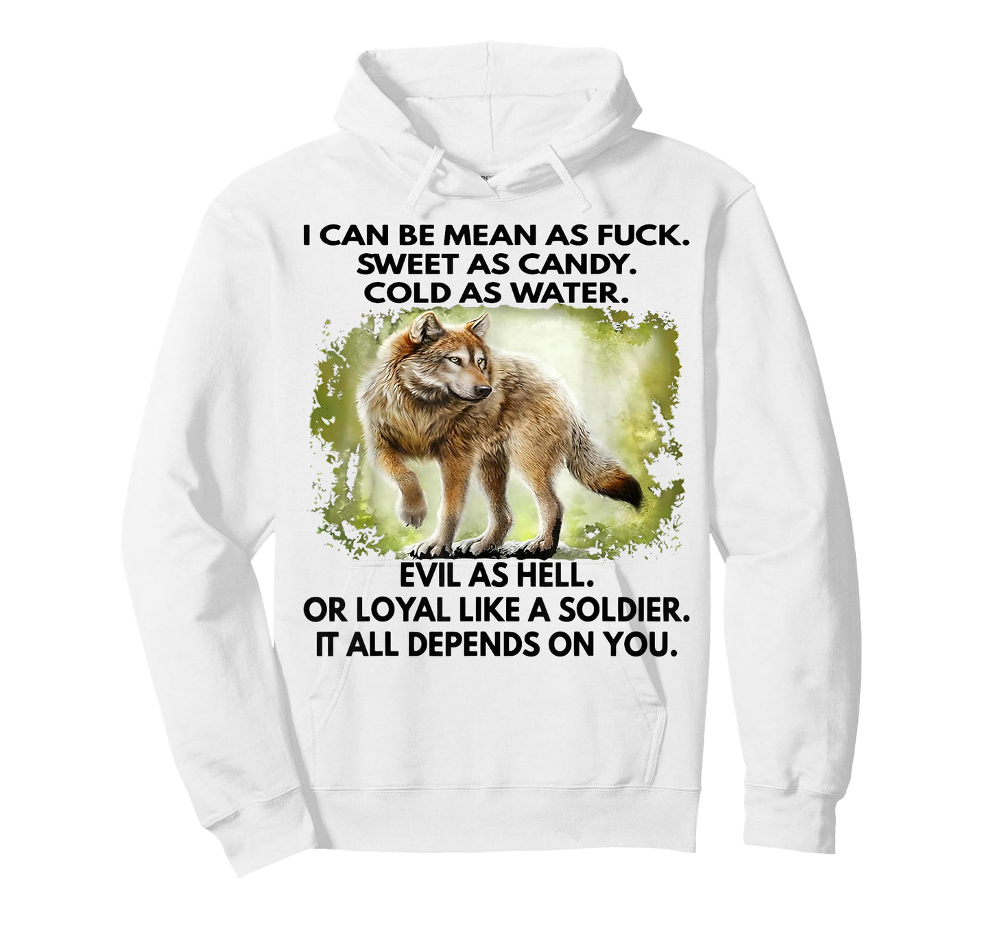 I Can Be Mean As Fuck Sweet As Candy Cold As Water Evil T-Shirt