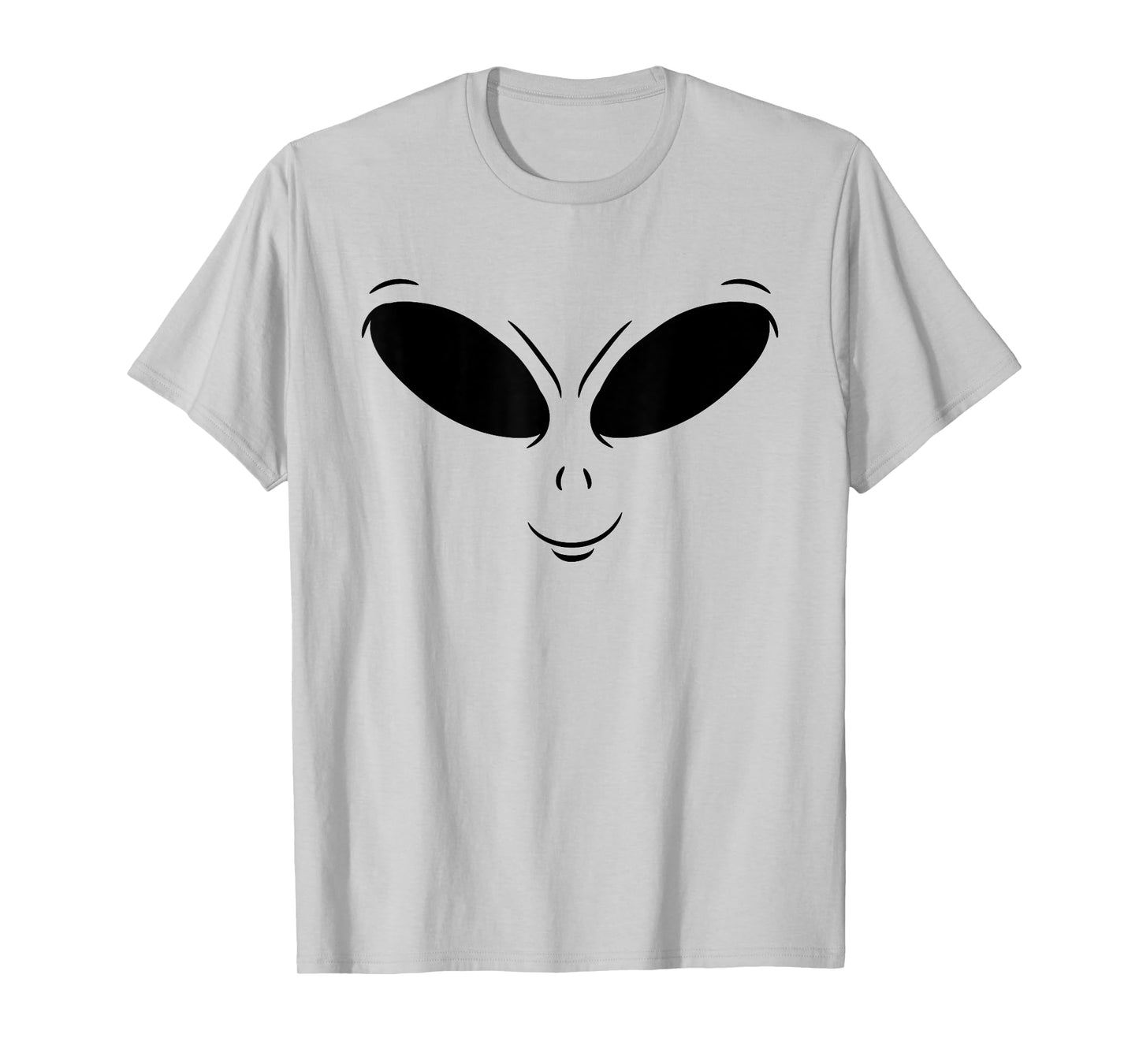 Green Alien Face Halloween Cosmic Galaxy Lazy DIY Costume T-Shirt