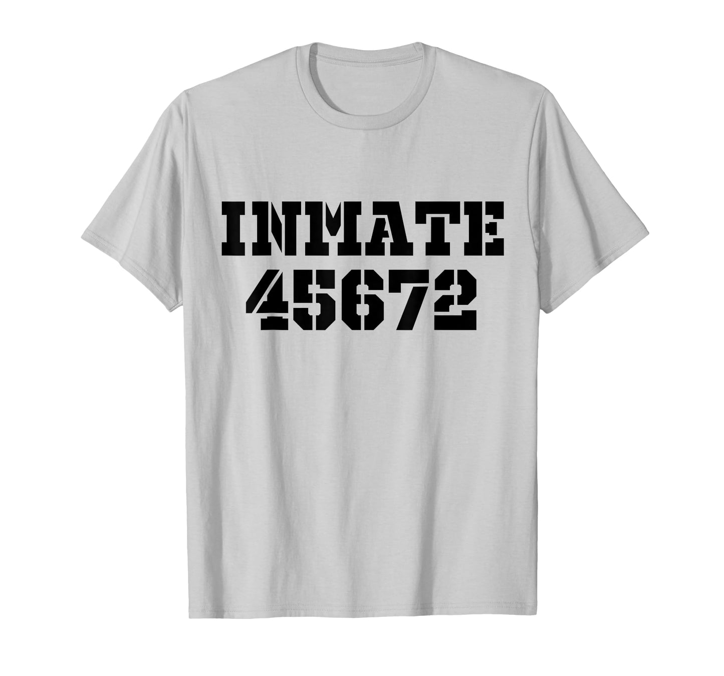 Jail Inmate 45672 Funny Prisoner Halloween Prison Costume T-Shirt