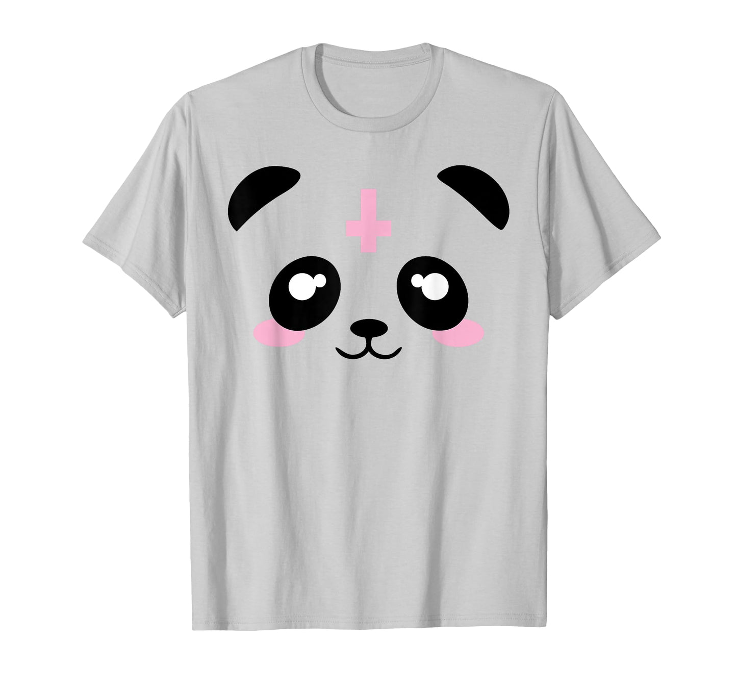 Pastel Goth Kawaii Punk Upside Down Cross Panda Shirt