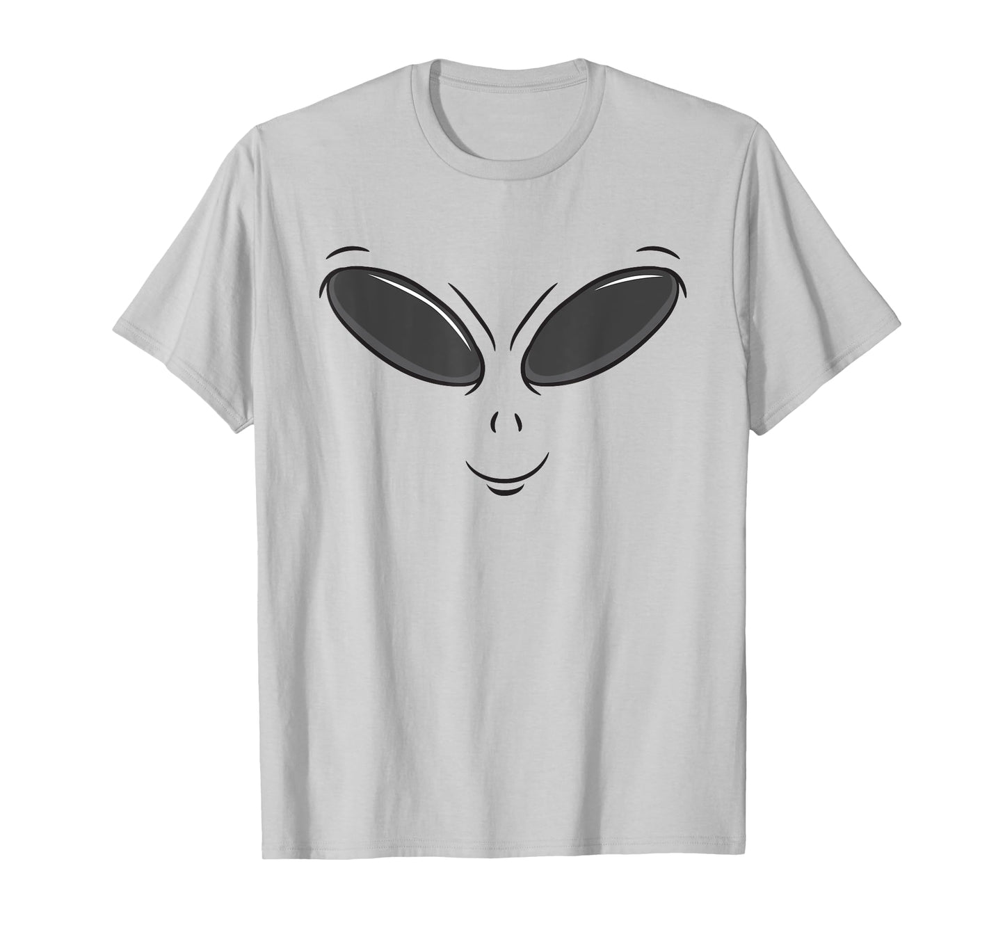 Green Alien Face Halloween Cosmic Galaxy Lazy DIY Costume T-Shirt