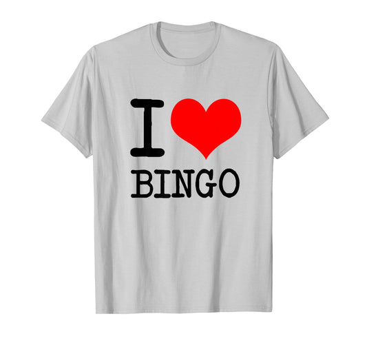 I Love (heart) Bingo T-shirt T-Shirt