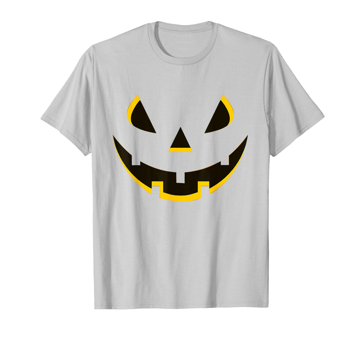 Funny Simple Lazy Halloween Pumpkin Face Costume Men Women T-Shirt