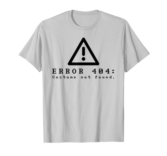 Error 404 Costume Not Found Funny Halloween Computer T-Shirt