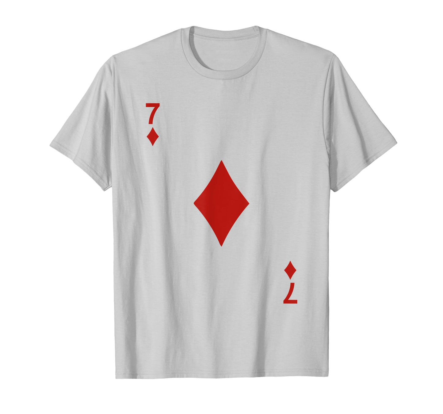 Seven of Diamonds 7 Blackjack Playing Cards Tshirt