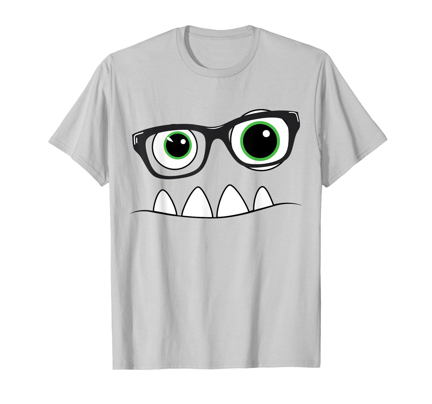 Monster Face Nerd Halloween Costume T Shirt Funny Kids Gifts