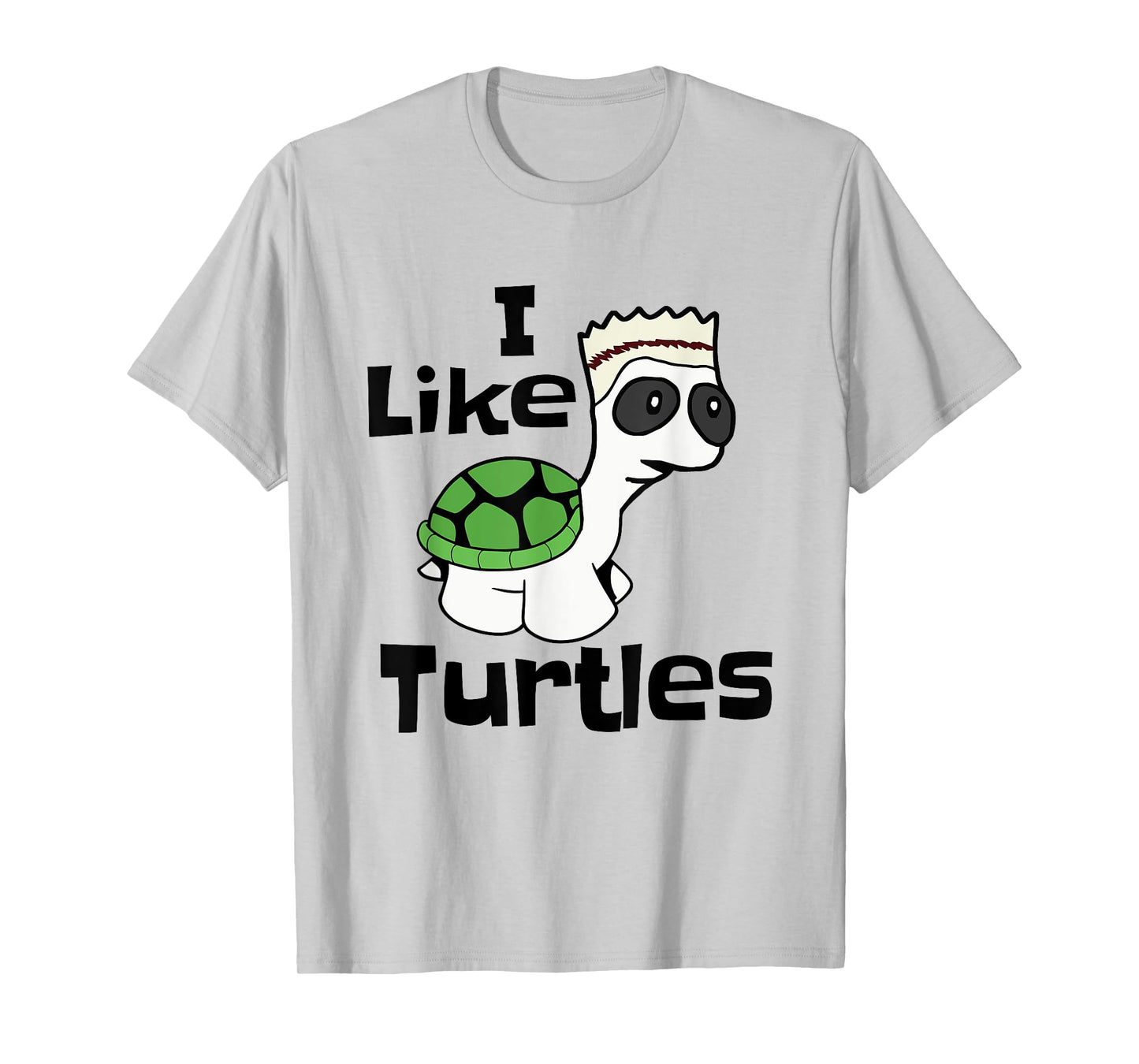 Funny I like Turtles Shirt with Cute Cartoon Baby Tortoise T-Shirt