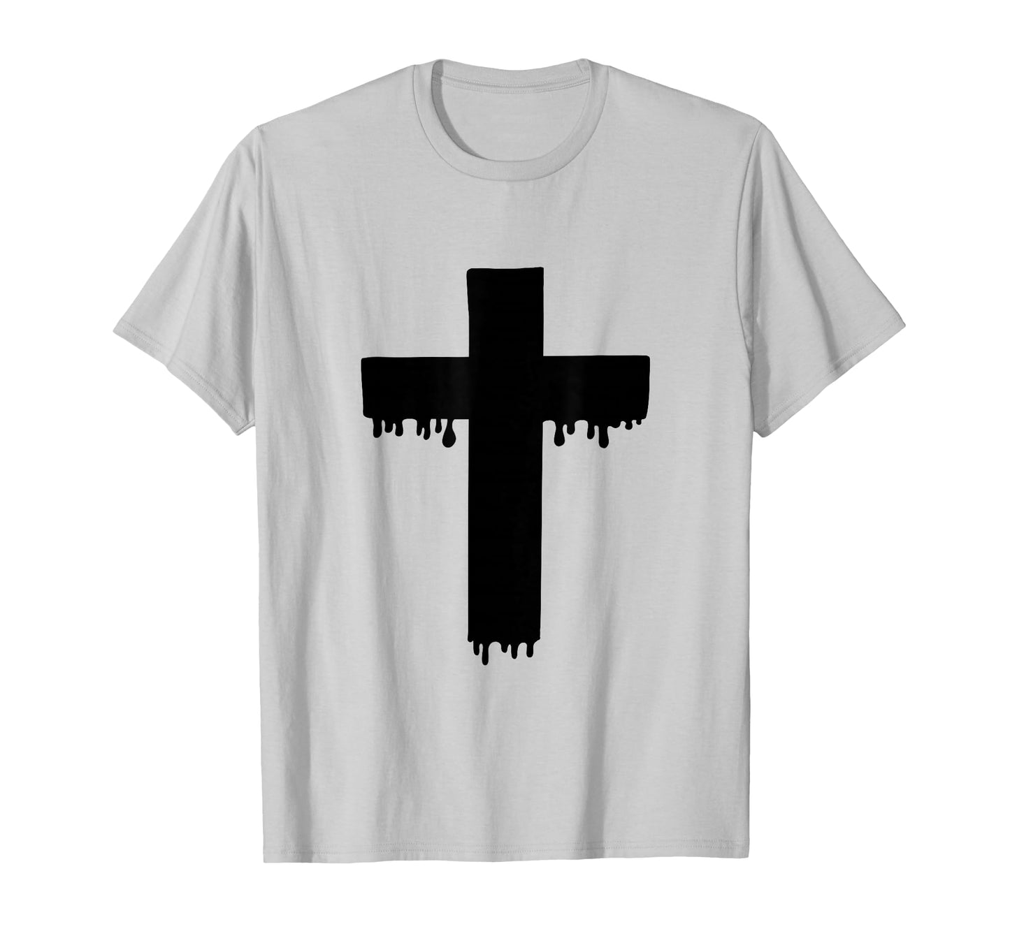 Kawaii Black Drippy Cross, Gurokaw Pastel Goth Aesthetic T-Shirt