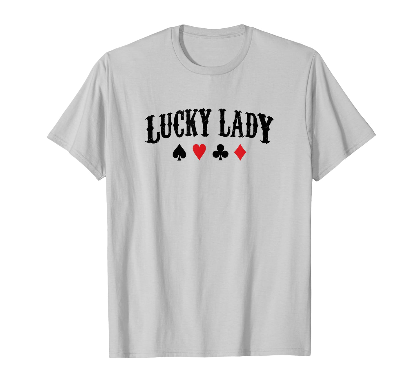 Lucky Lady Retro Poker Player Gift T-Shirt