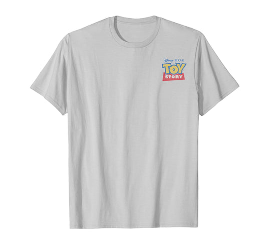 Disney Pixar Toy Story Left Chest Logo Front & Back T-Shirt