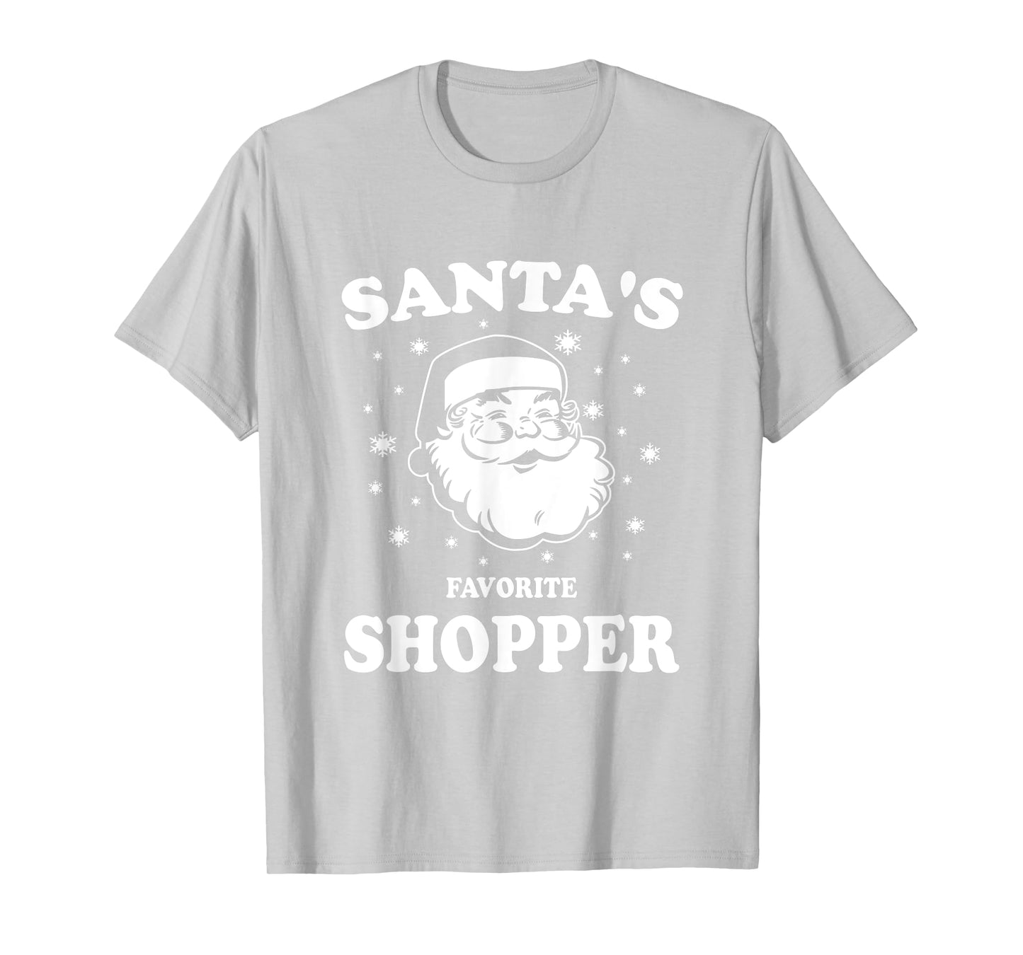 Retro Christmas Santas Favorite Shopper Santa T-Shirt