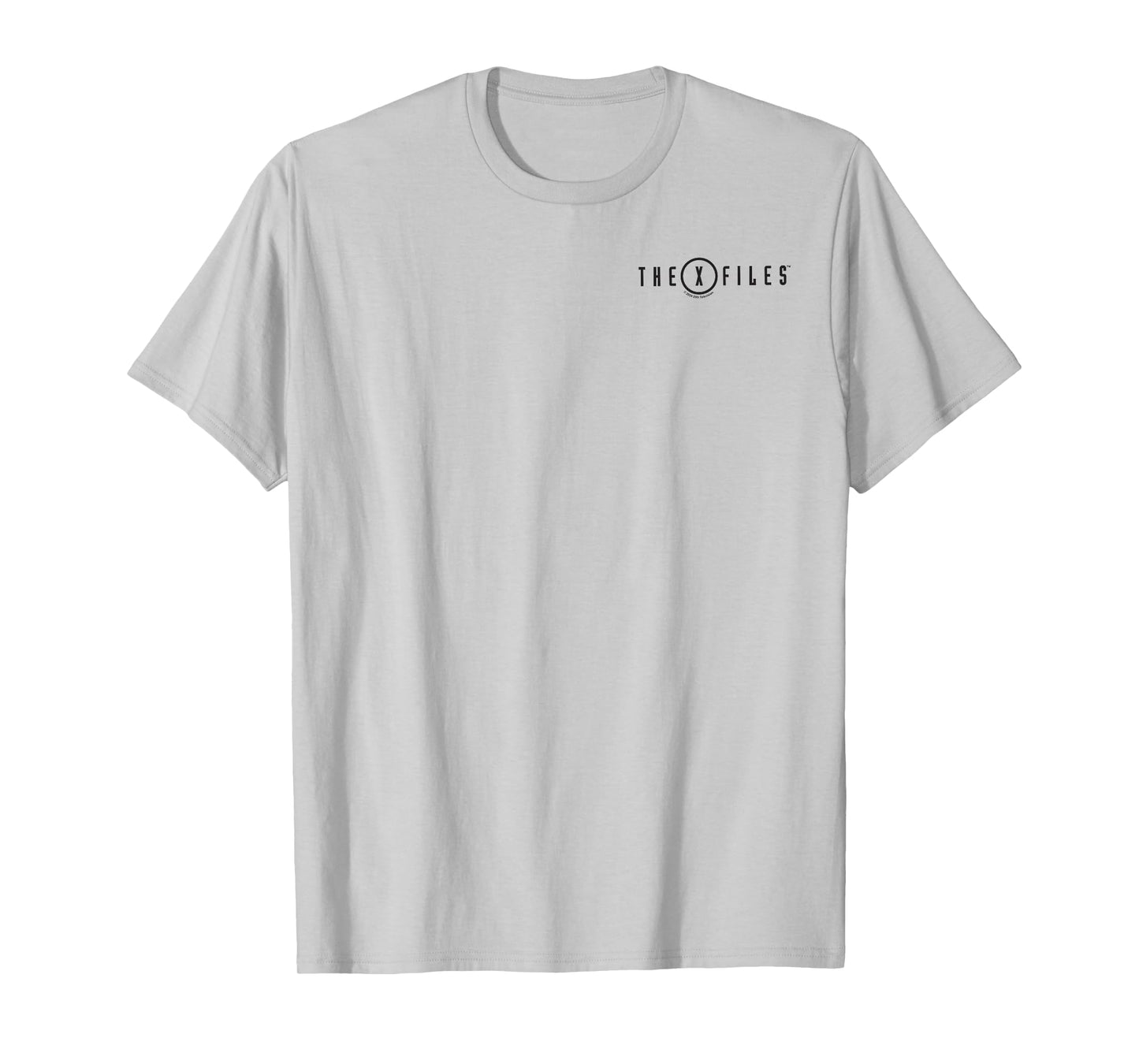 X-Files Iconic Small Left Chest Pocket Text Logo T-Shirt