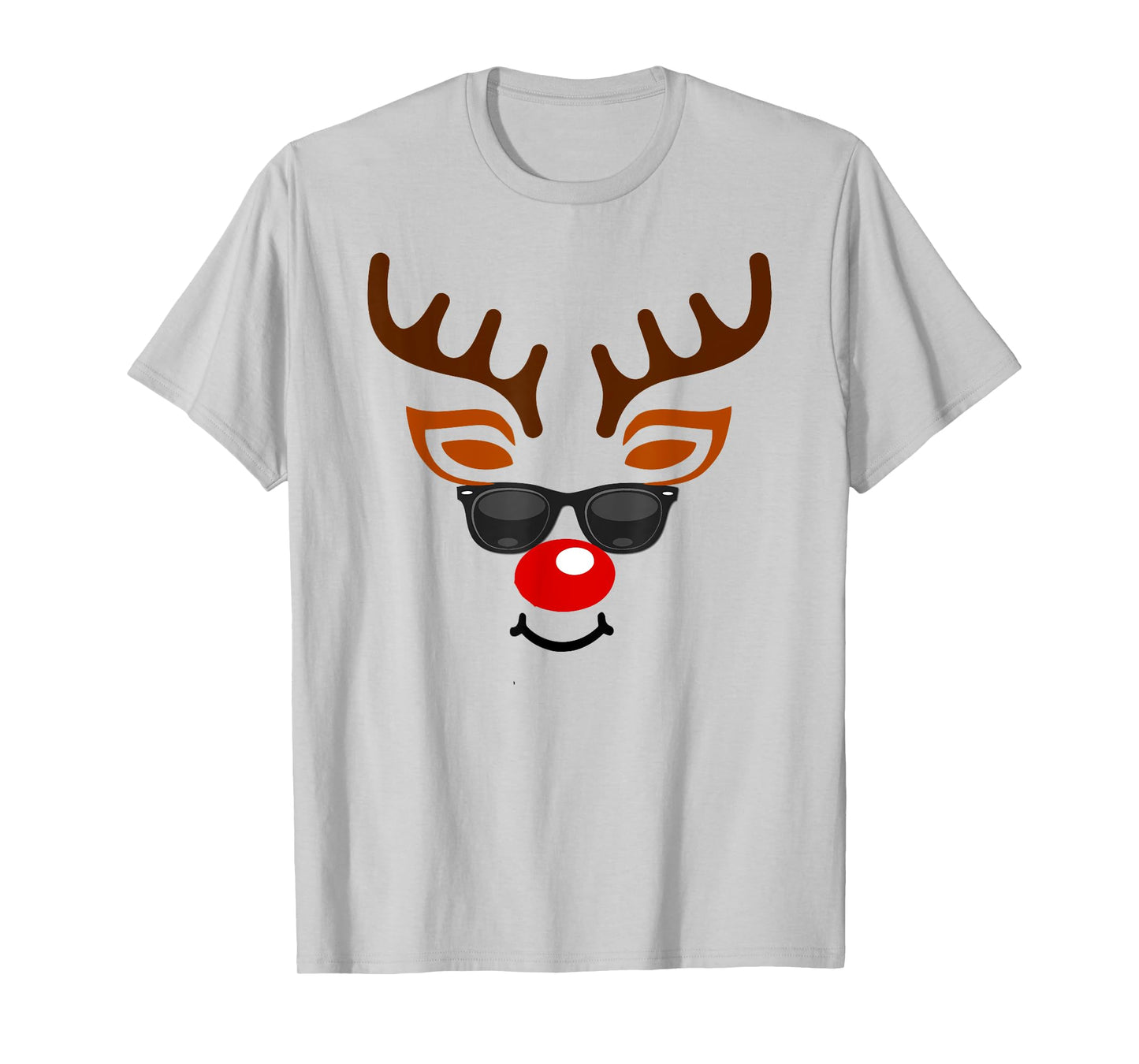 Rudolph Red Nose Reindeer Face T-Shirt Kids T-Shirt