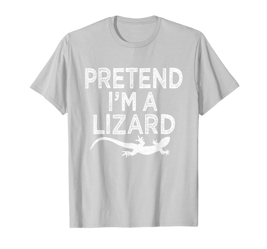 Pretend I'm A Lizard Funny Lazy Halloween Costume T-Shirt