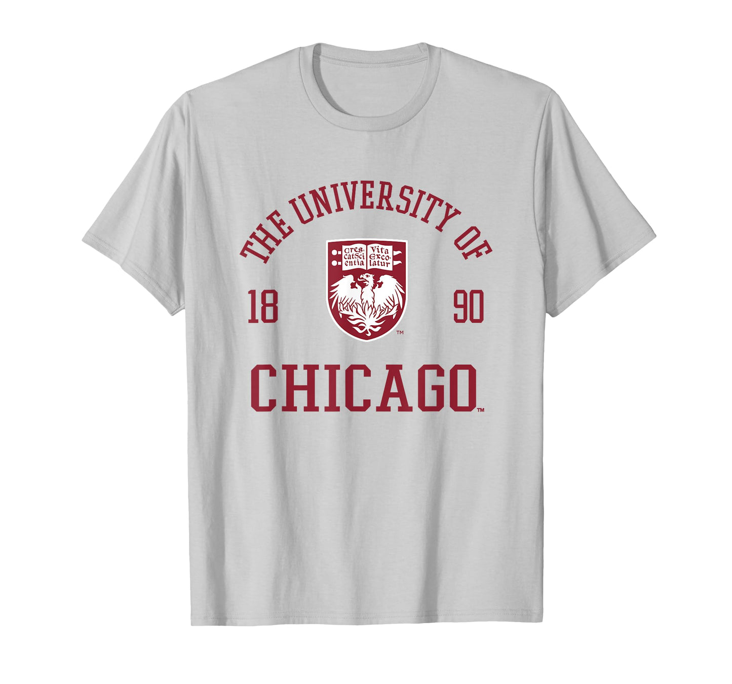 Chicago Maroons Stamp Gray Officially Licensed T-Shirt