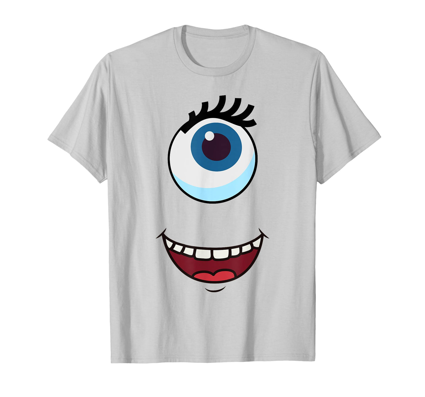 Cute One-Eyed Monster Face Easy Halloween Costume T-Shirt