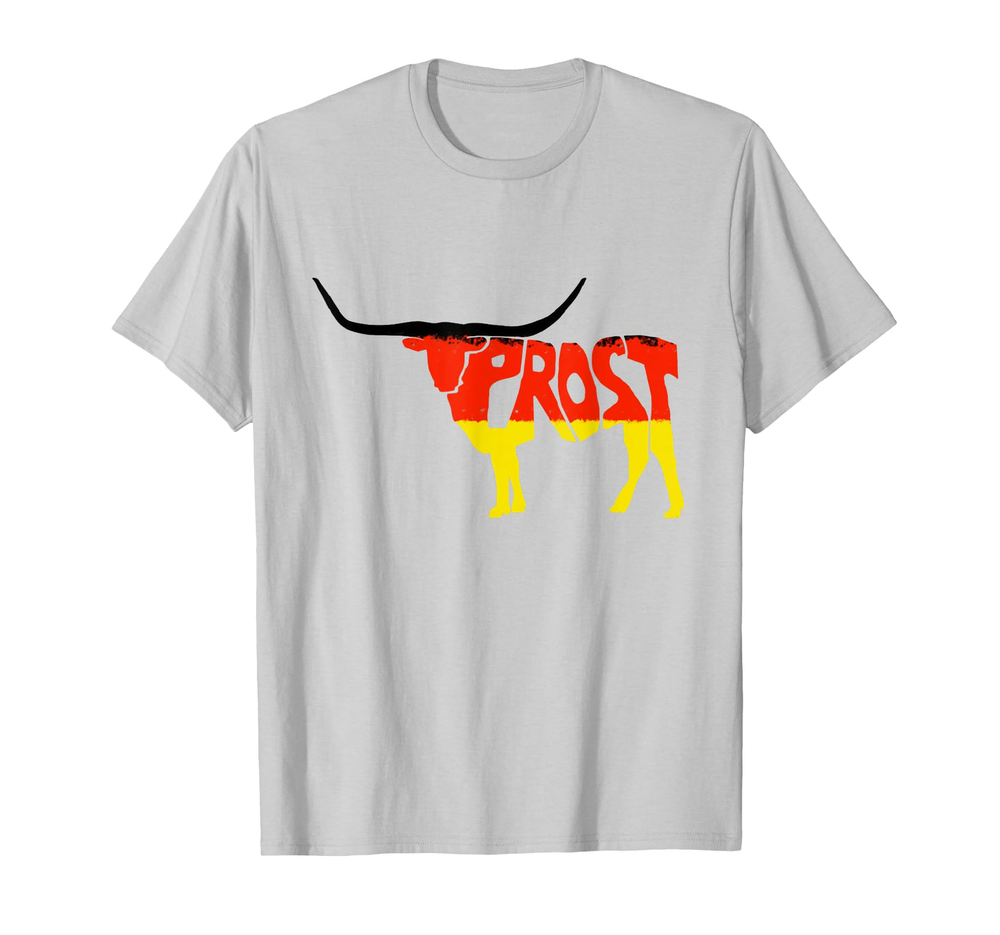 Oktoberfest Texas Longhorn Design Prost German Beer Festival T-Shirt