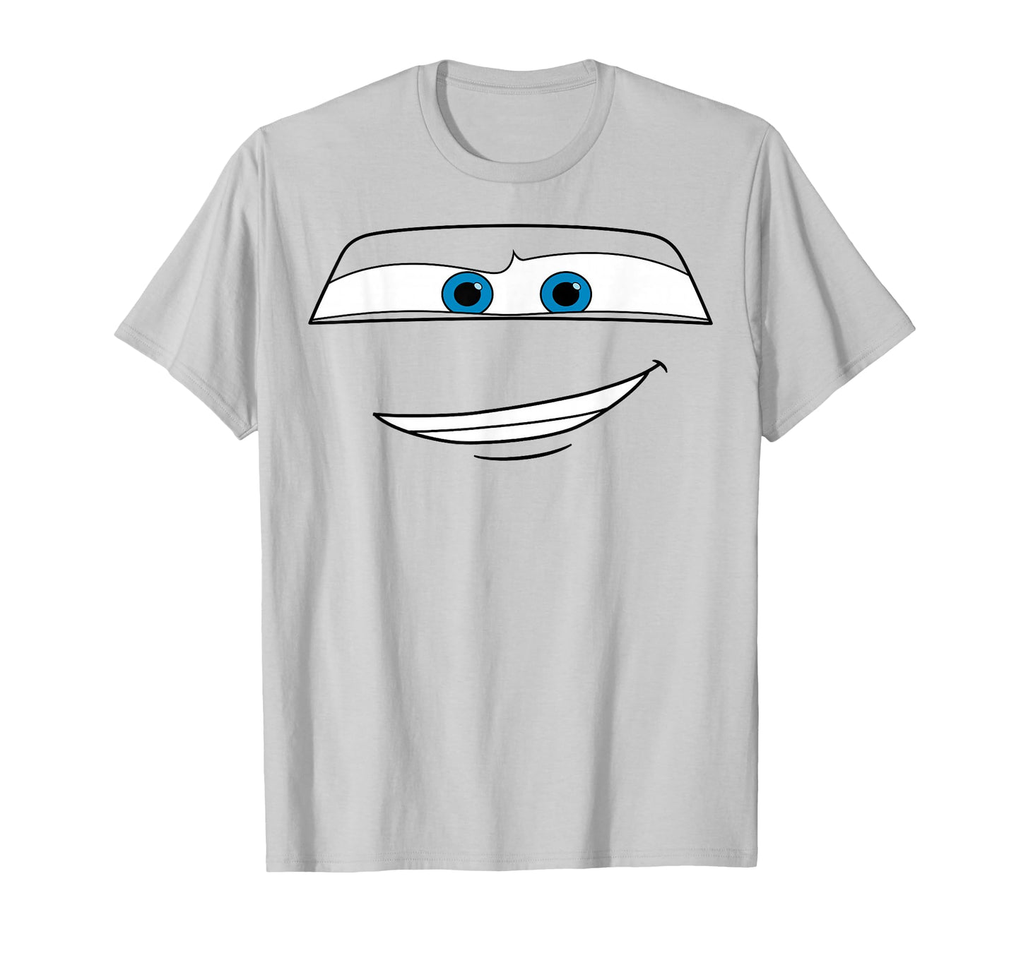 Disney Pixar Cars Lightning McQueen Big Face Short Sleeve T-Shirt