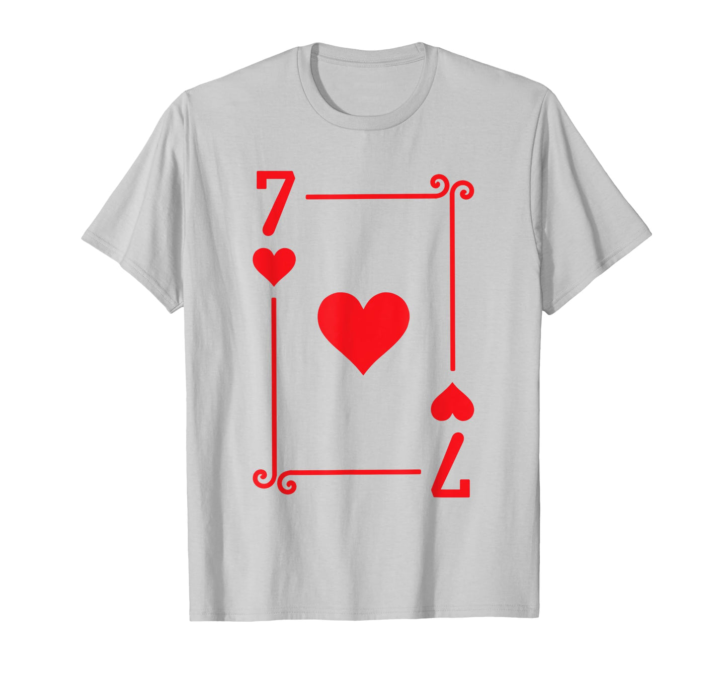 Playing Cards Costume - 7 Hearts Card - Seven Card T-Shirt