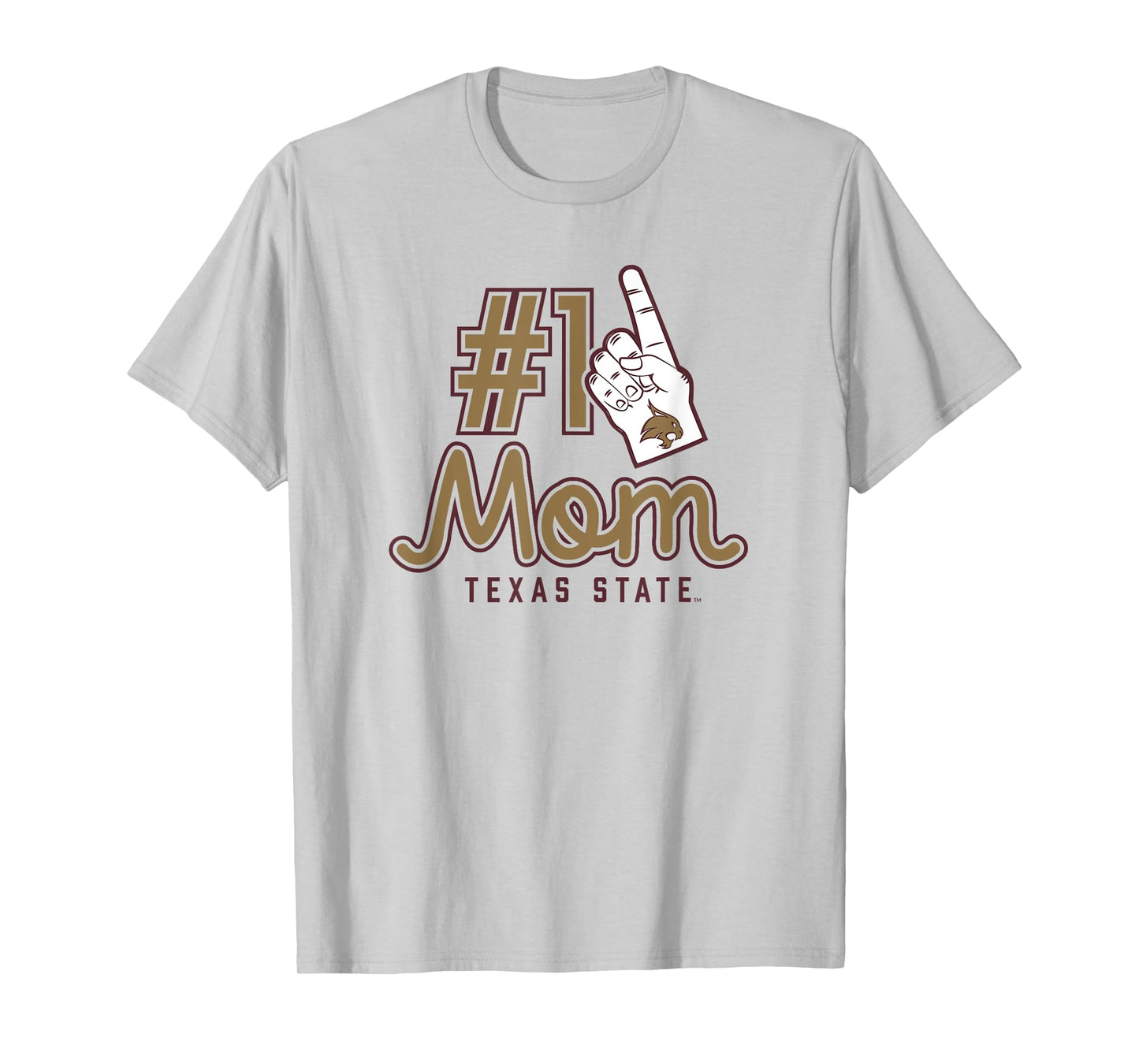Texas State University Bobcats #1 Mom T-Shirt