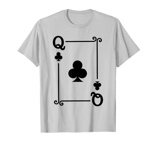 Playing Cards Costume - Queen Clubs Card - Queen Card T-Shirt