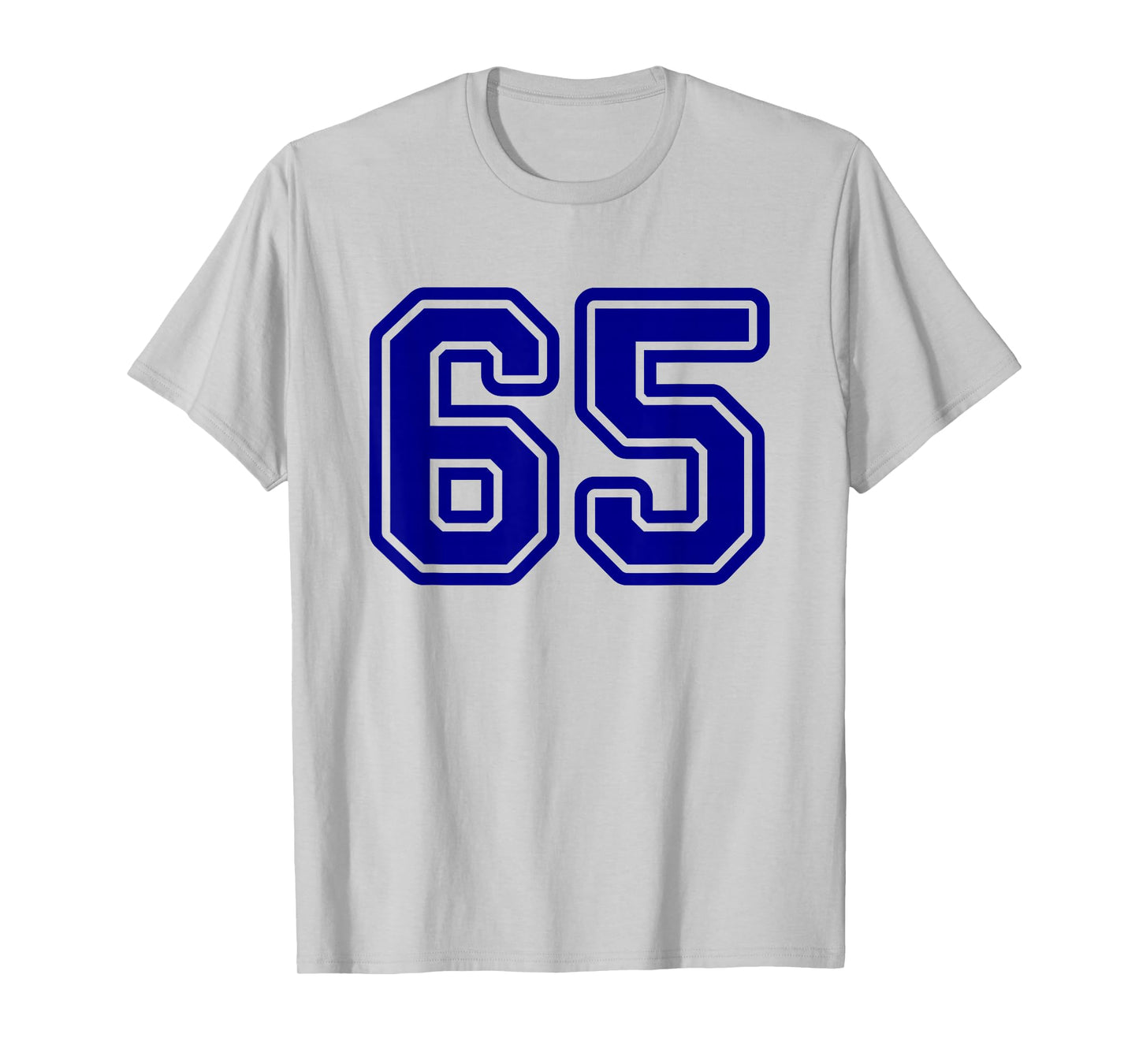 Number #65 Blue Sport Number 65 T-Shirt