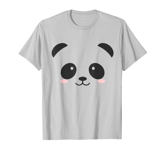 Cute Halloween Panda Bear Face T-shirt Costume Kids Gift T-Shirt