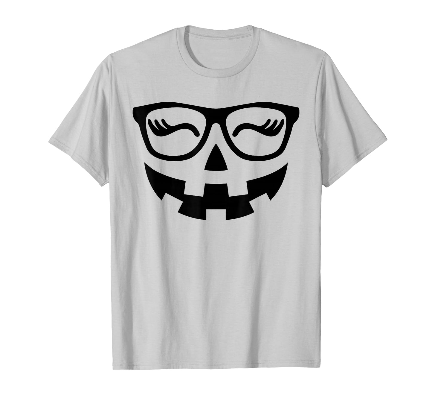 Jack O Lantern Face Pumpkin Glasses Hallowen Costume Nerd T-Shirt
