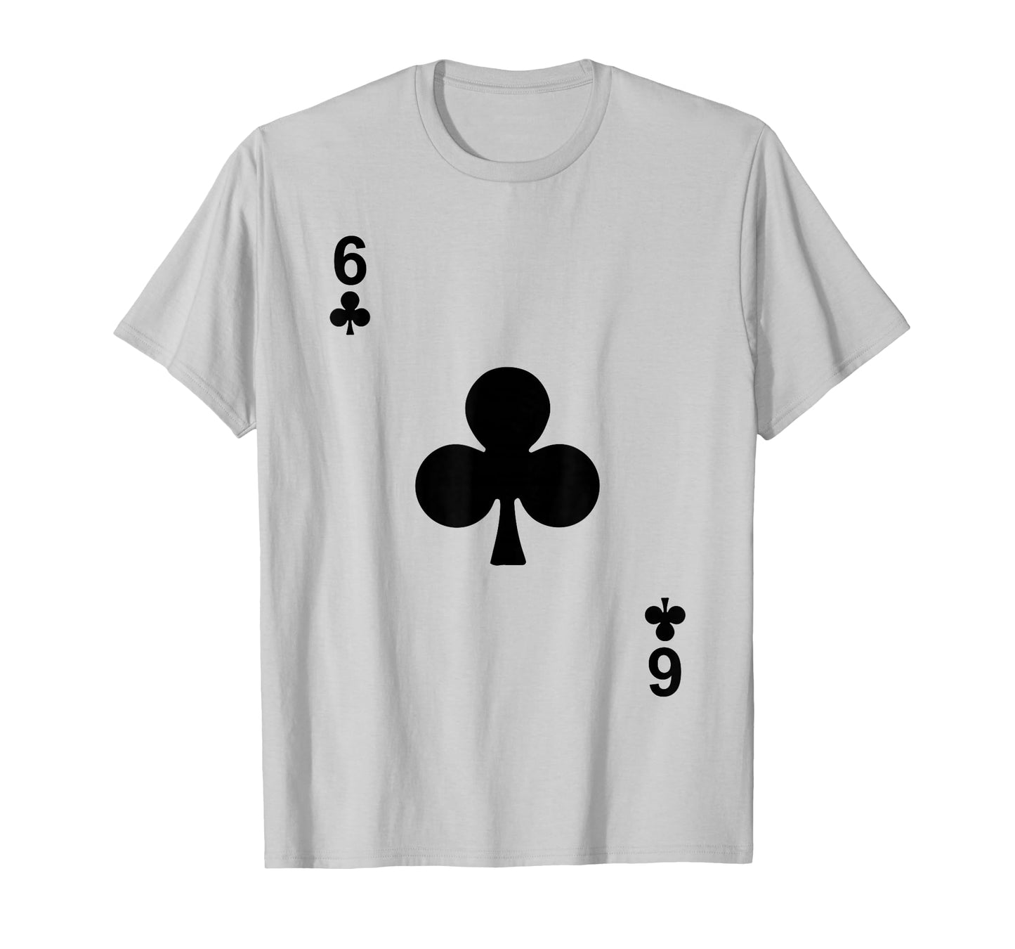 Six of Clubs Tshirt Blackjack Cards Poker 21 6 Tee Shirt T-Shirt