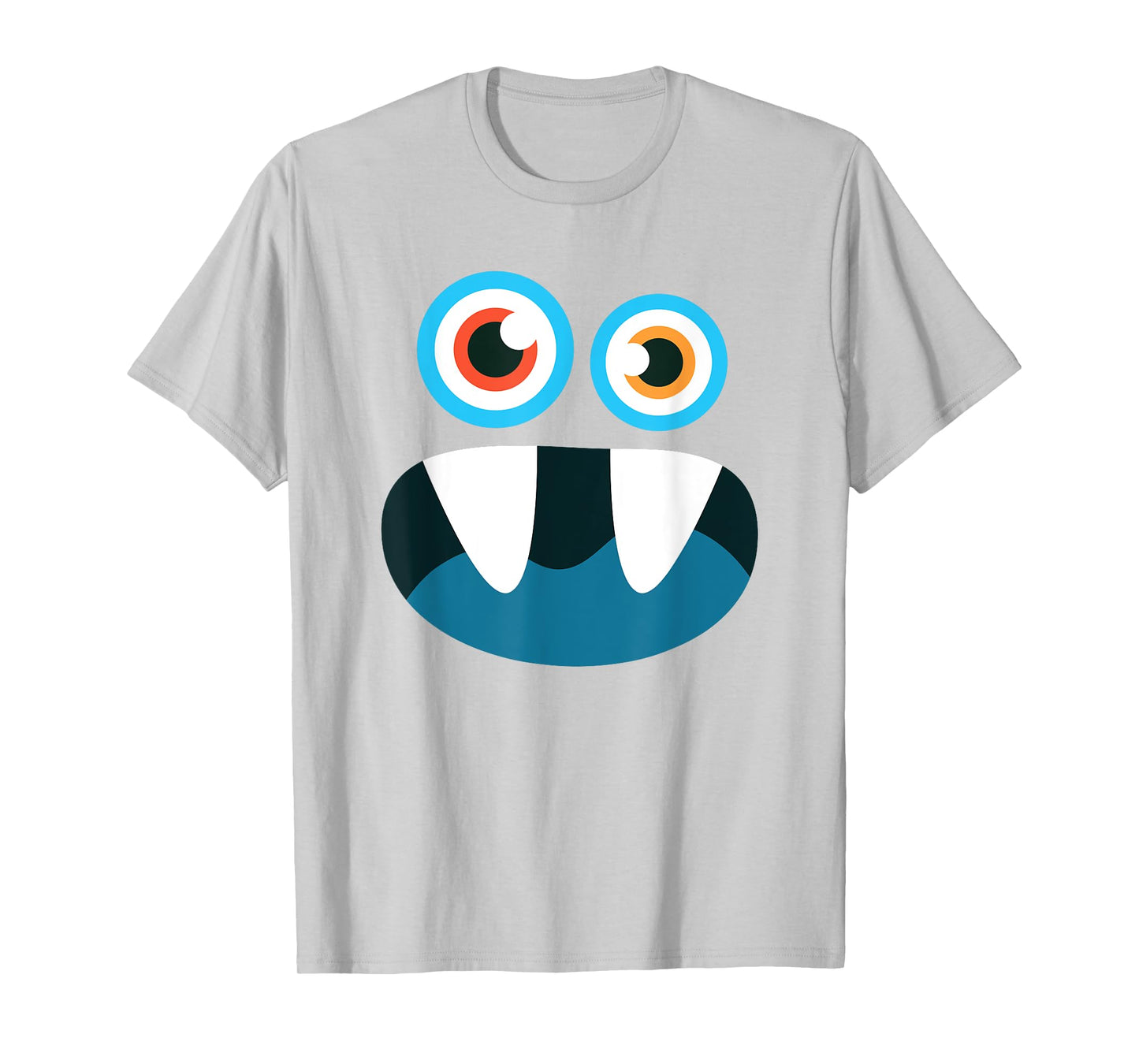 Cute Monster Face Funny Halloween Matching Costume Outfit T-Shirt