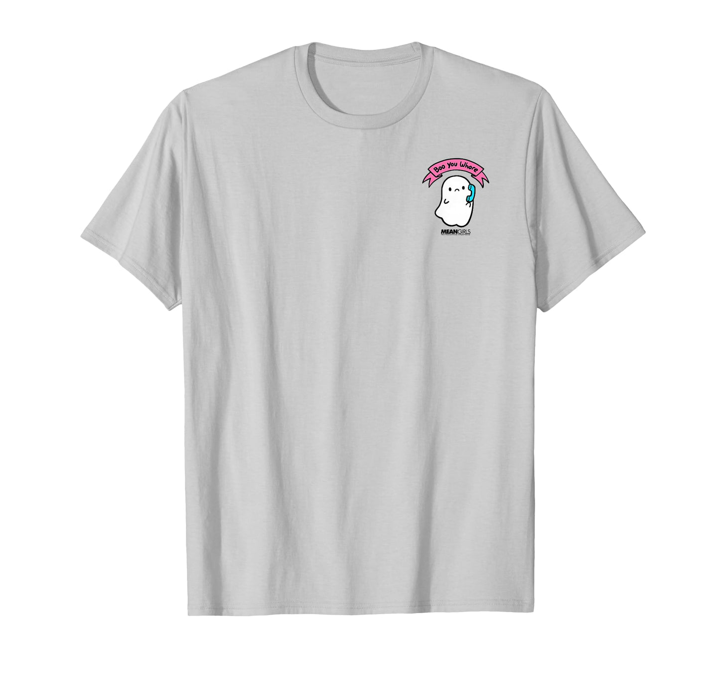 Mean Girls Boo you Whore Mini Ghost Phone Pocket T-Shirt