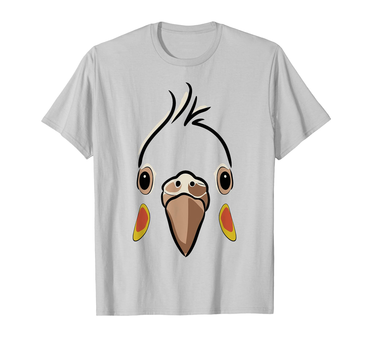 Halloween Cockatiel Face Tshirt Costume Kids Cute Themed T-Shirt