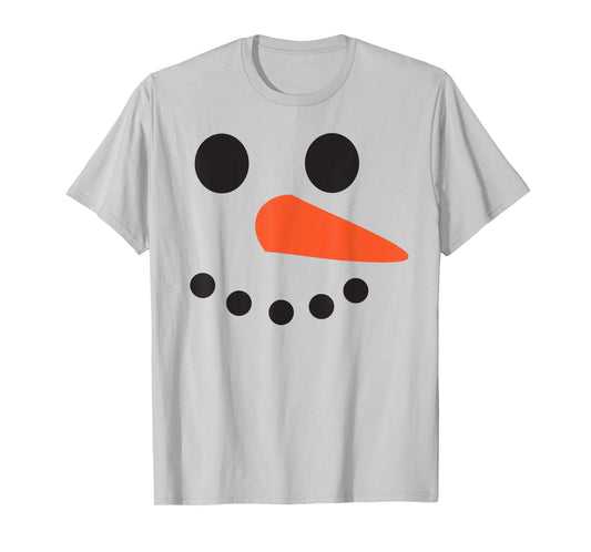 Frosty Little Helper Snowman Face Christmas Costume T-Shirt
