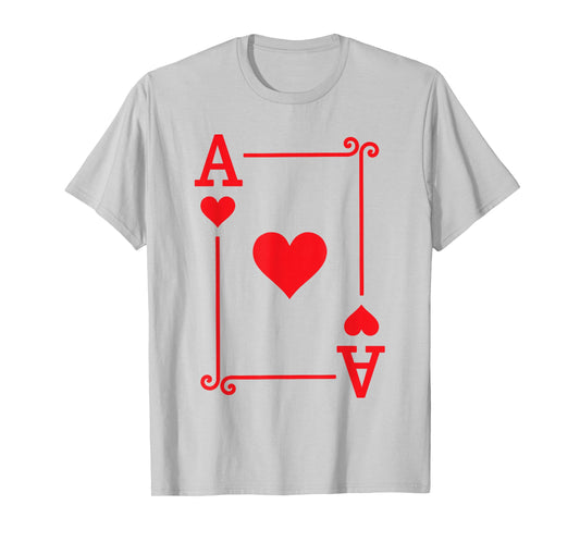 Playing Cards - Matching Hearts Card Suits - Ace Card T-Shirt