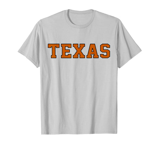 Vintage Texas Men Texas Women Retro Orange Gift T-Shirt