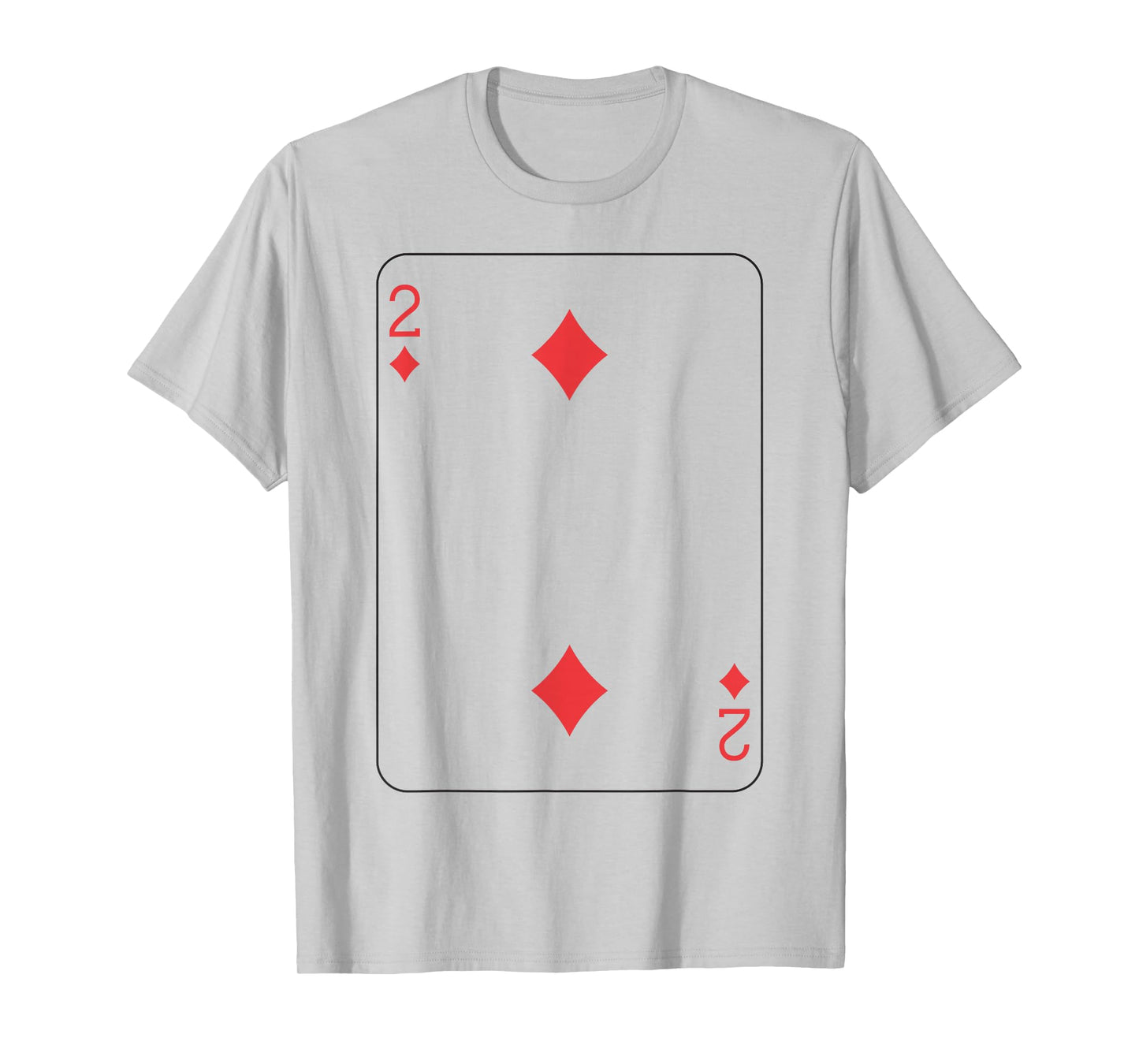 Two of Diamonds | Deck of Cards Front and Back Group Costume T-Shirt