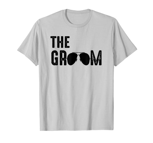 The Groom Cool Shades Funny Bachelor Party Gift T-Shirt T-Shirt