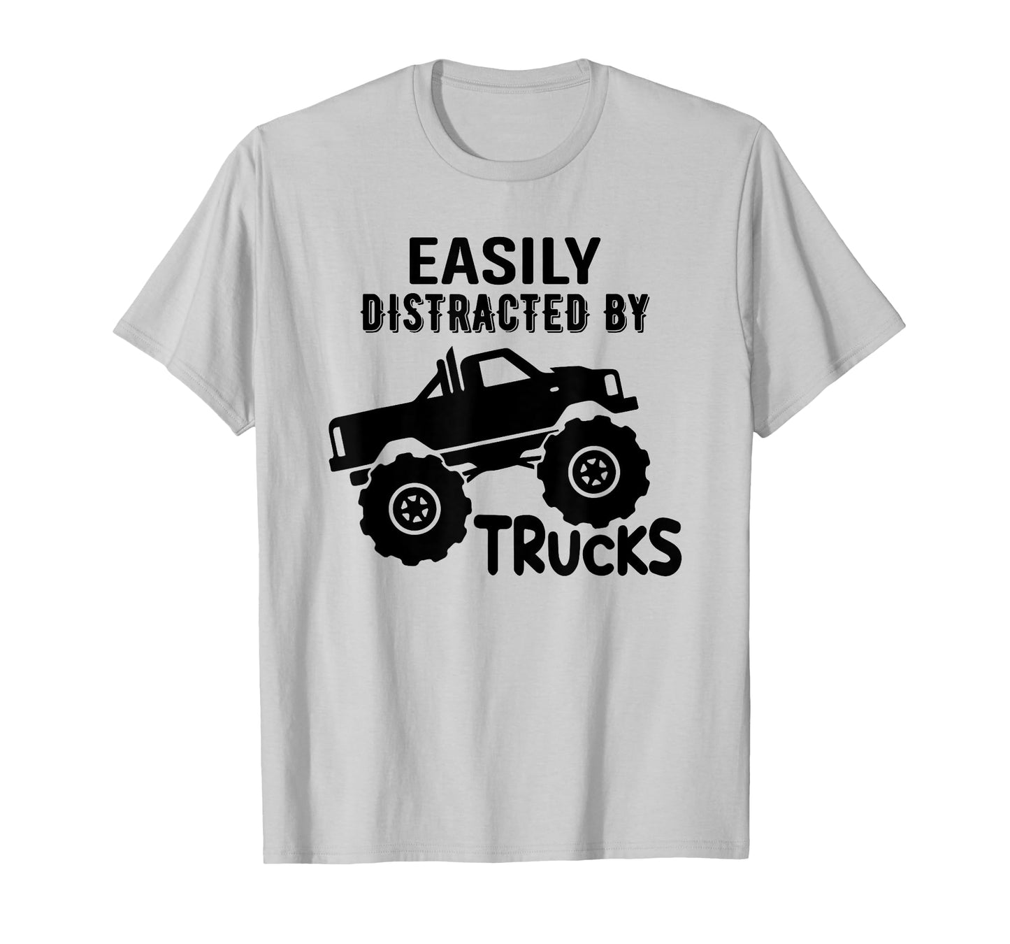 Easily Distracted By Trucks Truck Lover Boy Vintage T-Shirt