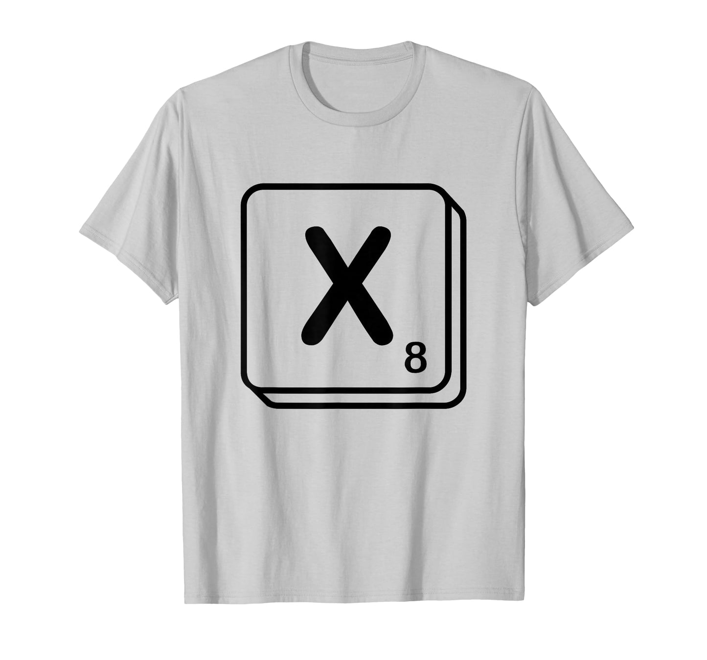 Letter X Word Game Tile T-Shirt