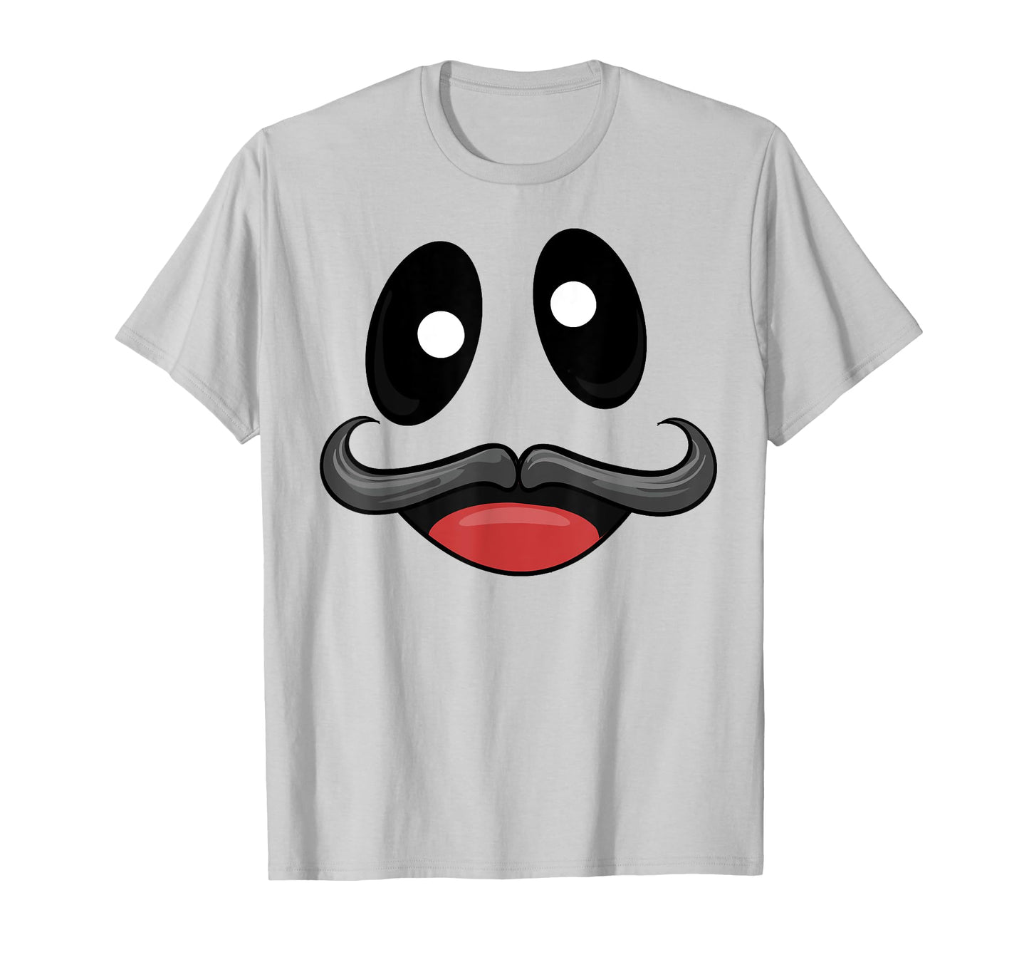 Ghost Face Costume with Funny Mustache T-Shirt