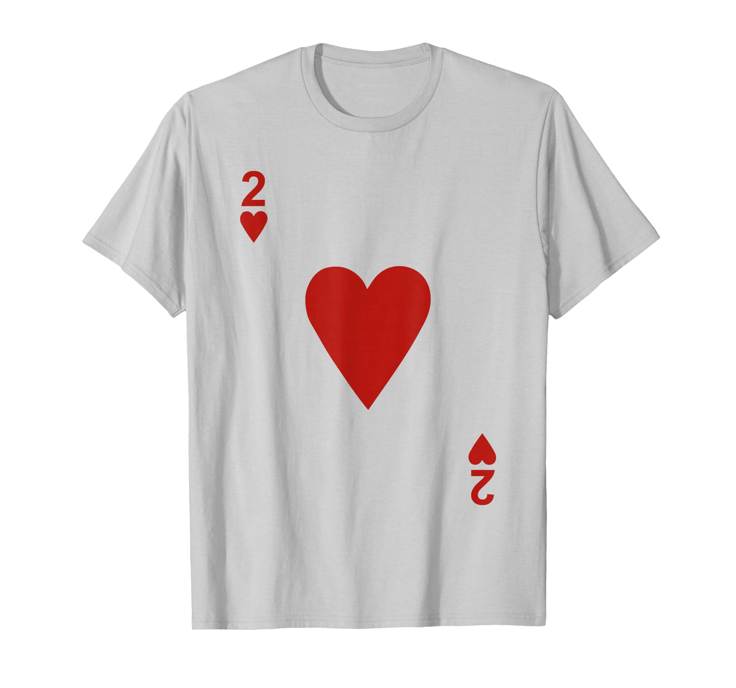 Two of hearts Tshirt Blackjack Cards Poker 21 2 Tee shirt T-Shirt