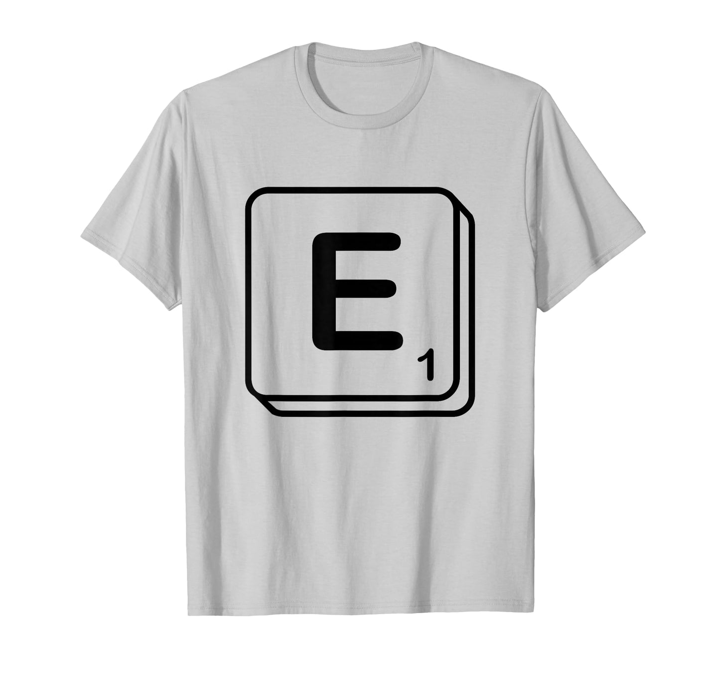 Letter E Word Game Tile T-Shirt