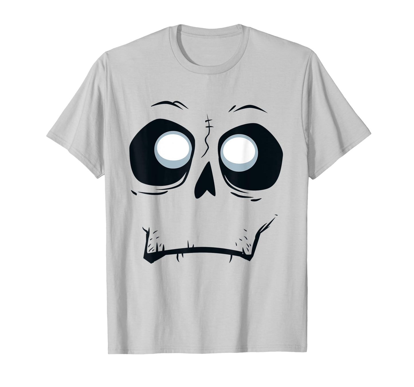 Silly Skeleton Monster Skull Face Halloween T-Shirt