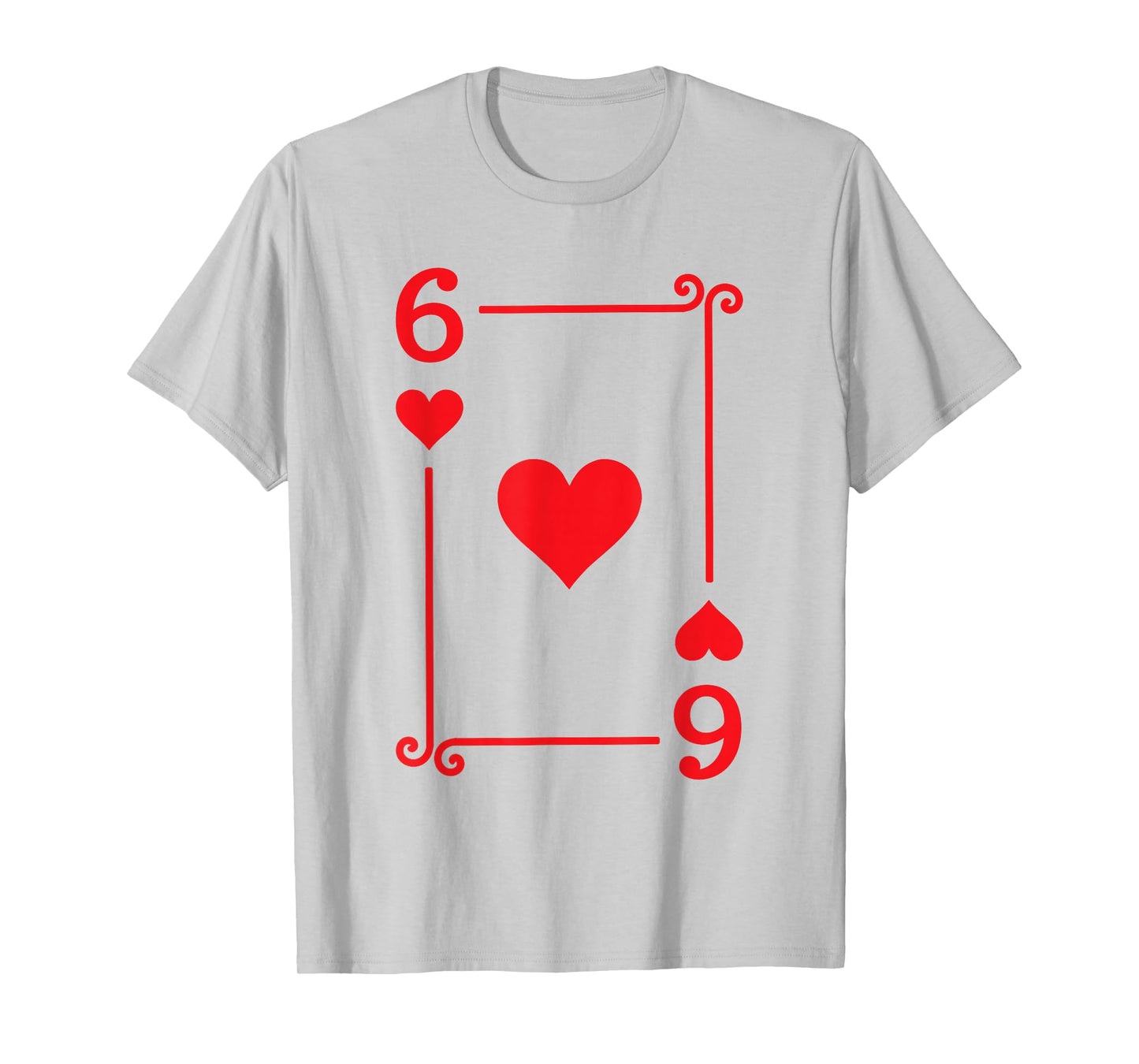Playing Cards Costume - 6 Hearts Card - Six Card T-Shirt