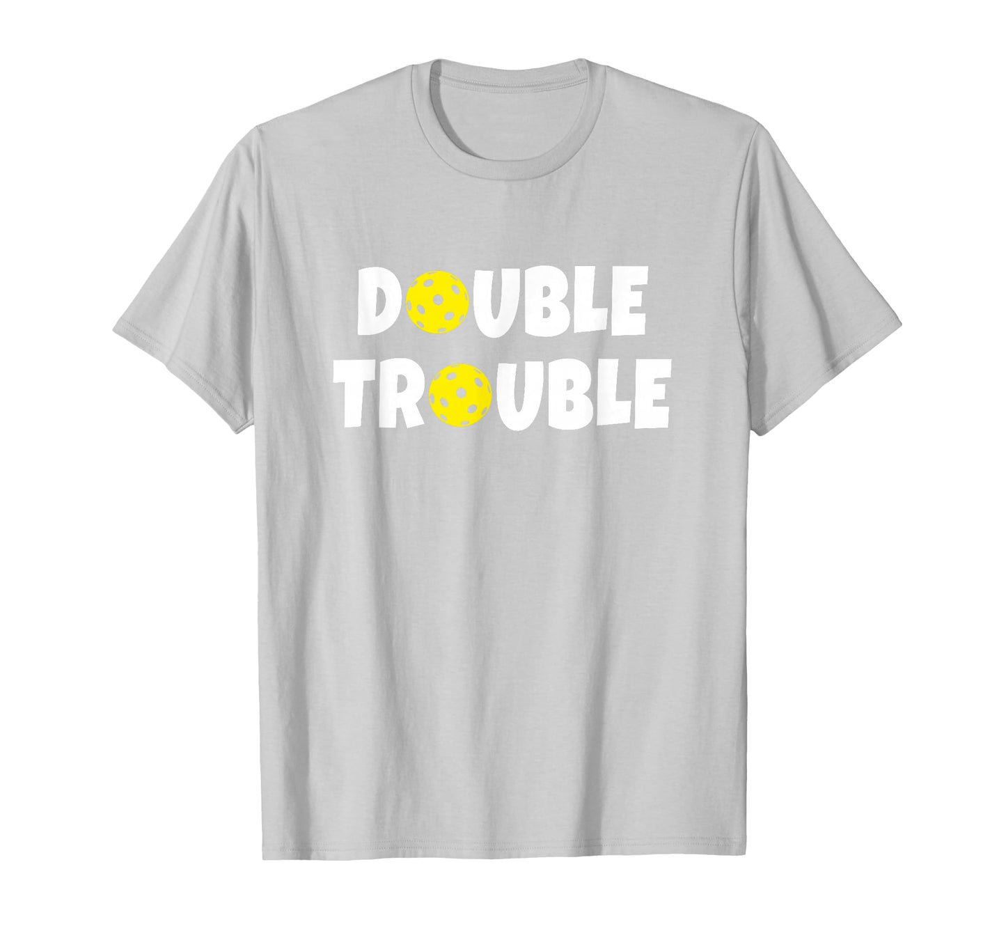 Pickleball Funny Double Trouble Team T-Shirt T-Shirt