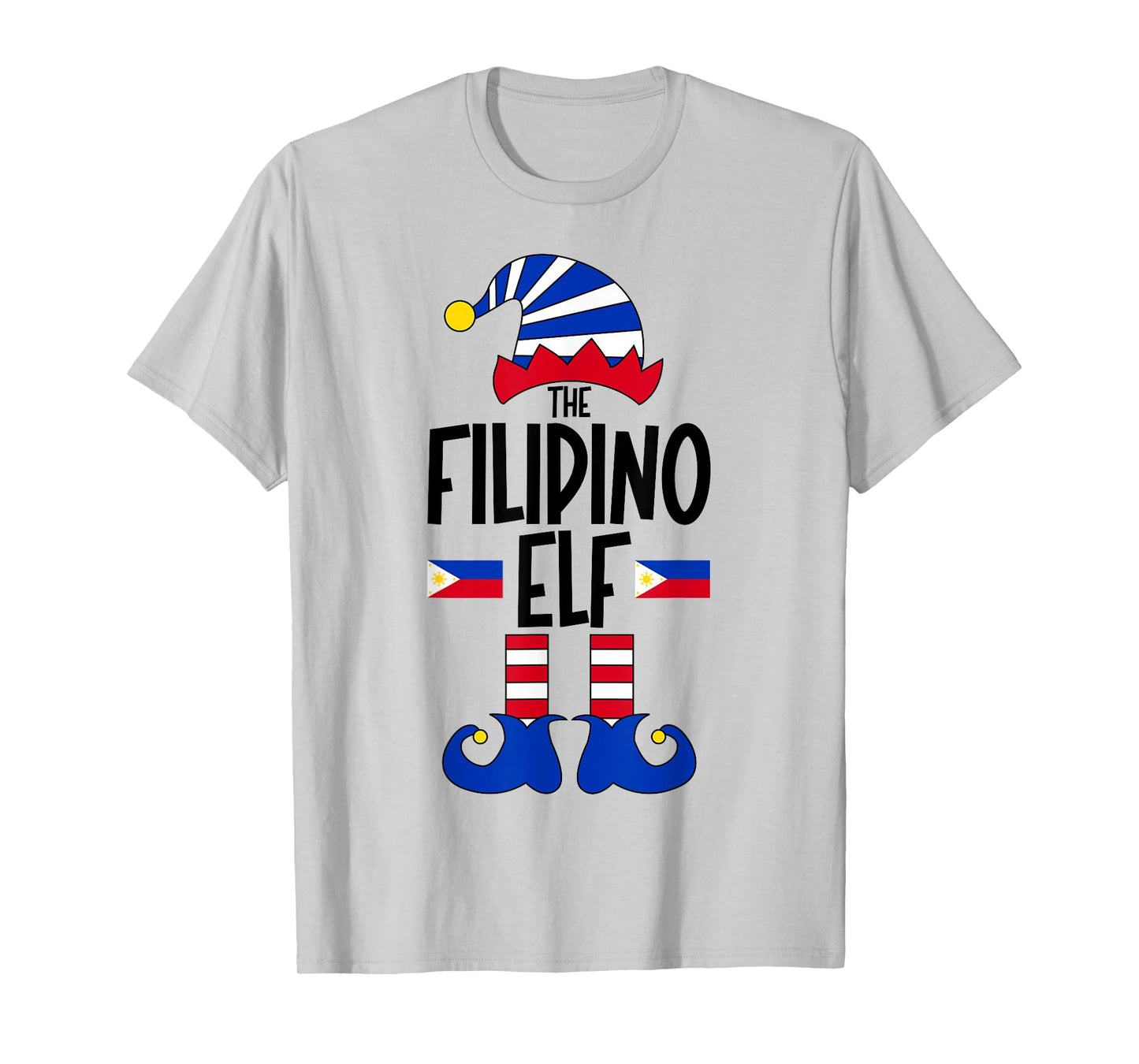 Filipino Elf Philippines Funny Group Matching Christmas Elf T-Shirt