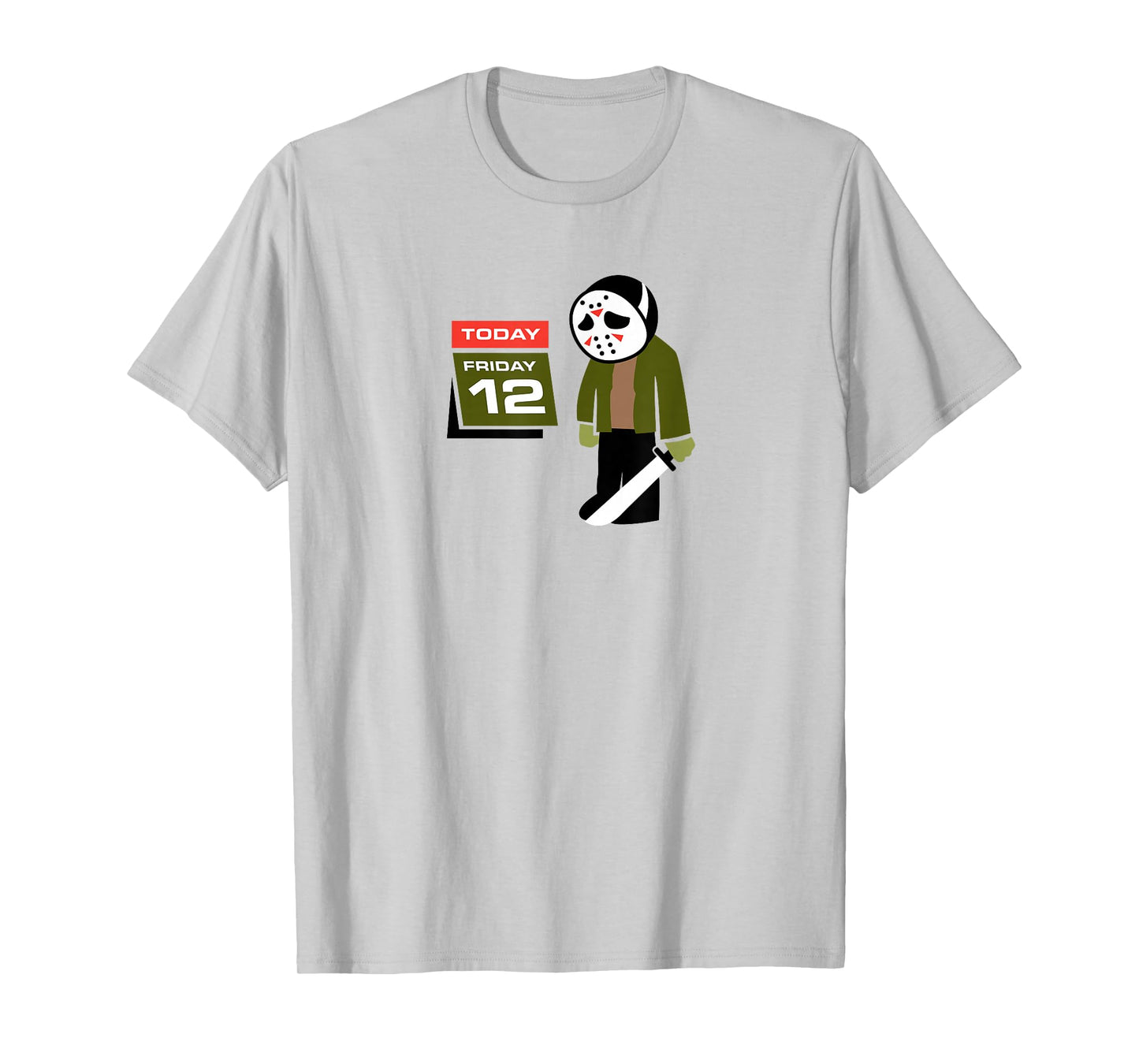 Logo Candy Jason Hates Friday 12th - Funny Unisex-Adults White Cotton Polyester Halloween T-Shirt