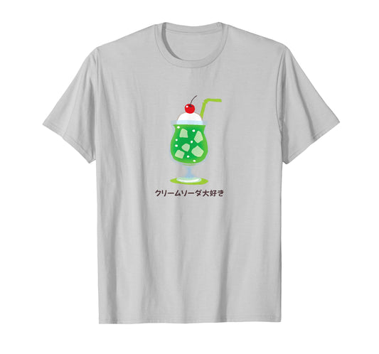 Japanese Cream Soda Retro Melon Float Kawaii Aesthetic T-Shirt